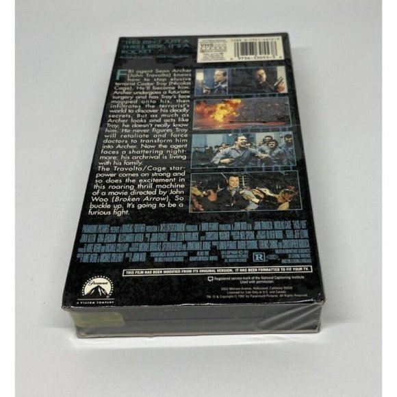 Face/Off VHS, 1997 Tape Movie Nicolas Cage John Travolta NEW SEALED - Picture 7 of 8